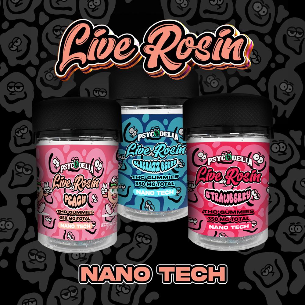 Psycodelia Gummies LIVE ROSIN - 350mg - NANO TECH