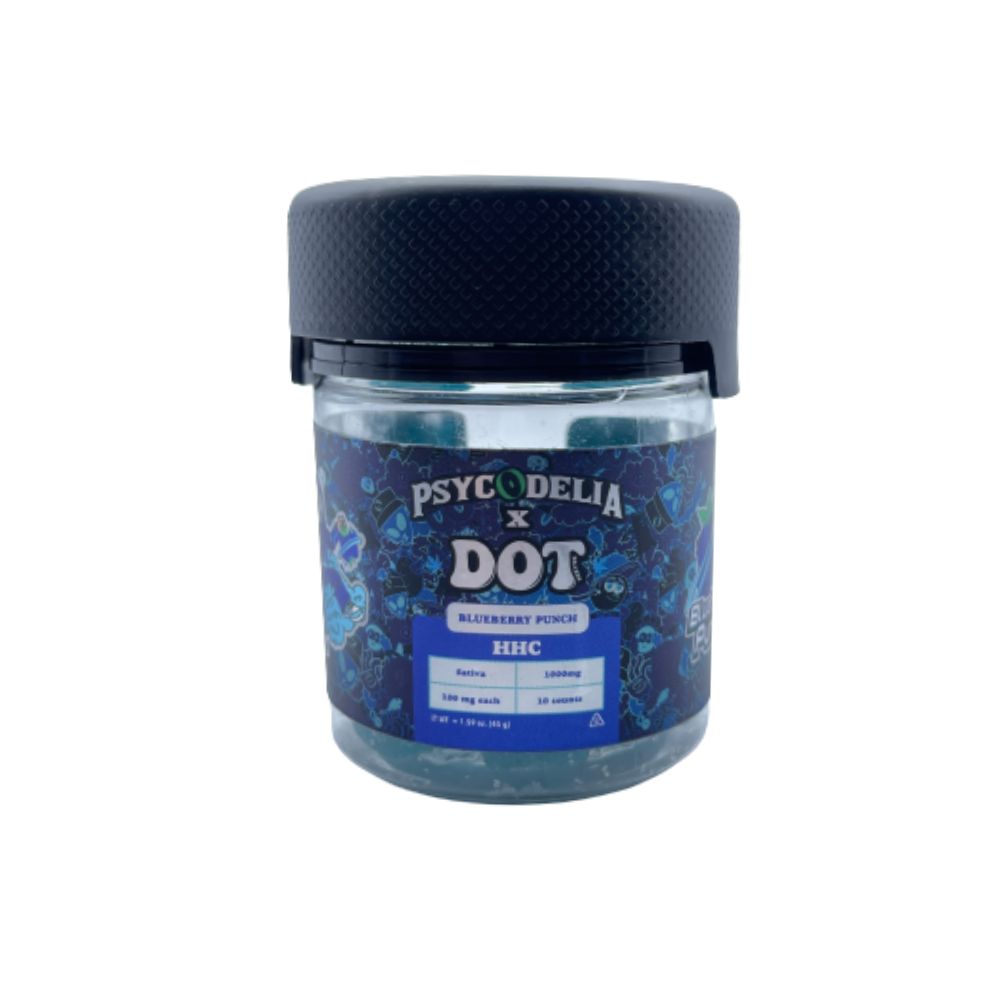 HHC Gummies 100mg - Blueberry Punch 10 Pack