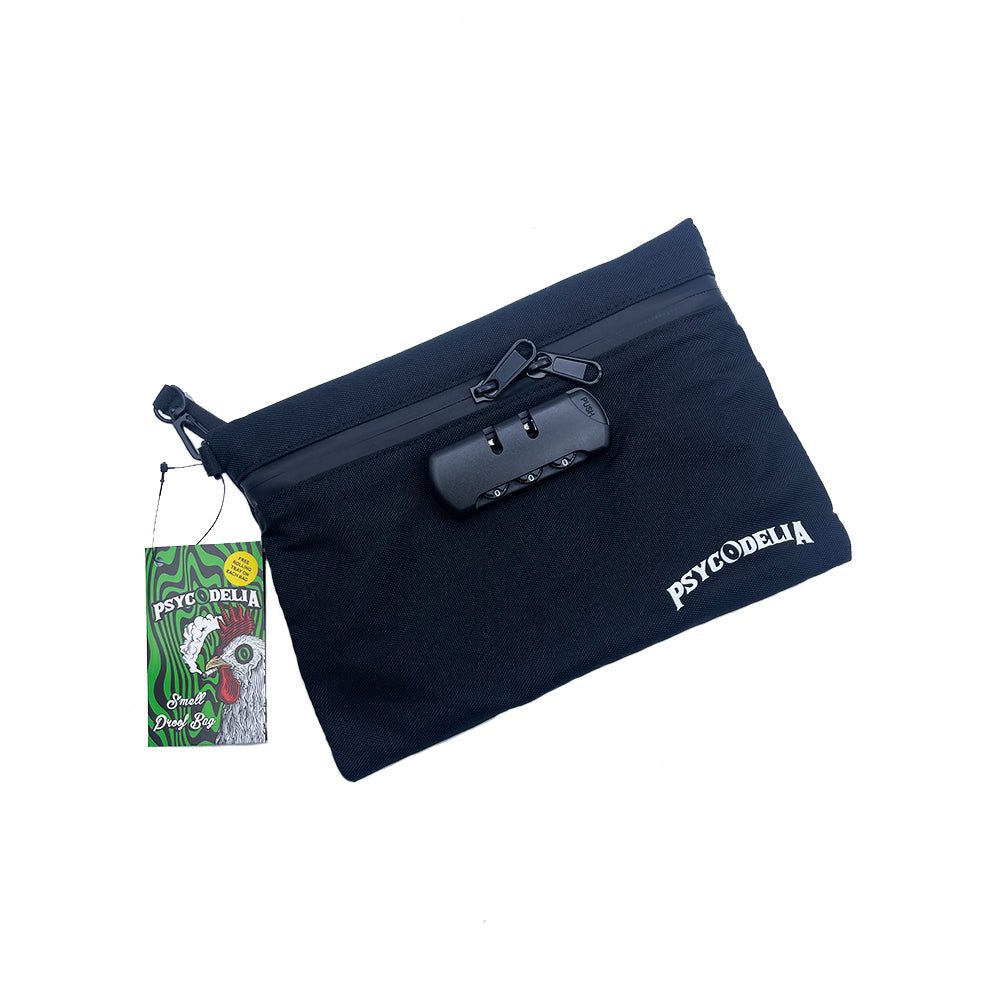 PSYCODELIA BAG SMELL PROOF BLACK