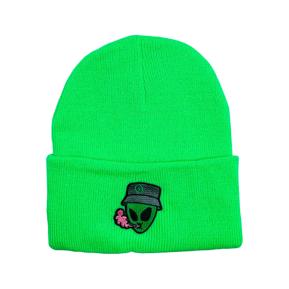 Green Beanie – Alien